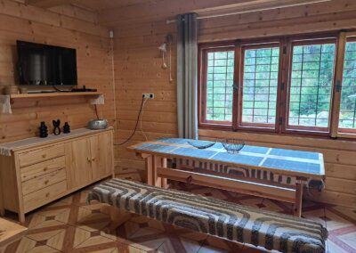 Malá chata interiér
