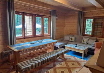 Malá chata interiér